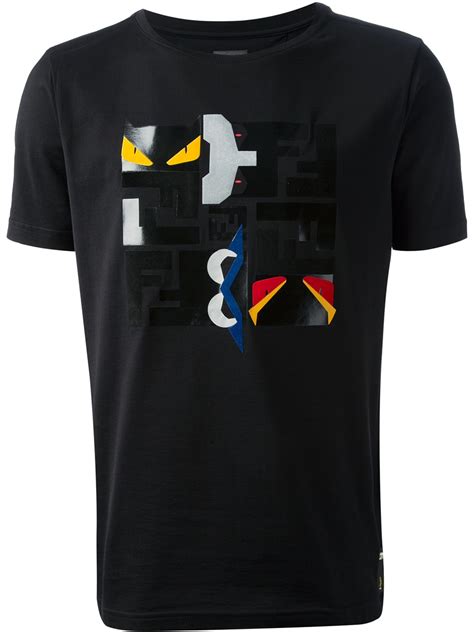 fendi mens shirt eyes|fendi eyes t shirt men's.